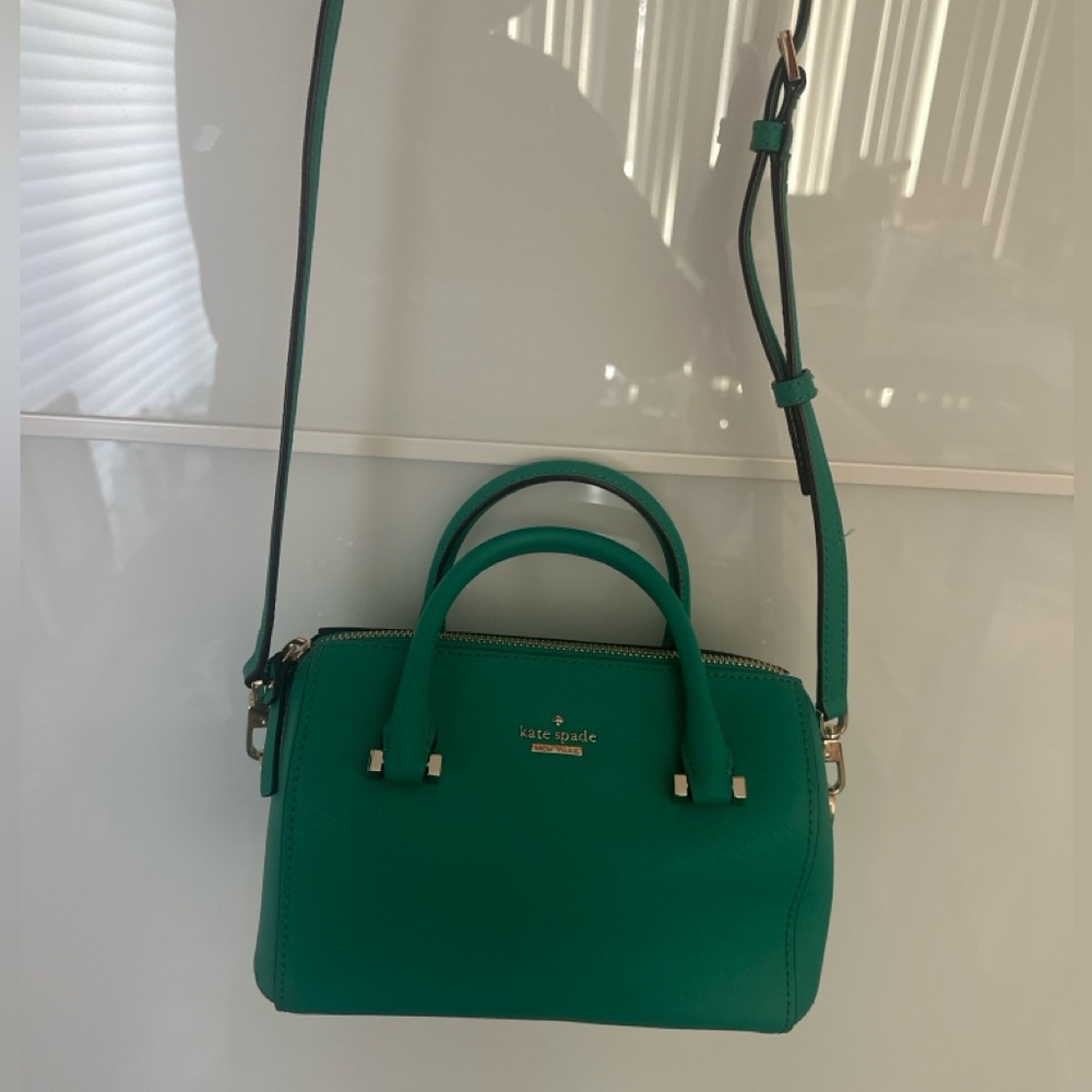 Kate Spade Emerald Green Crossbody Satchel Bag. Limited Edition.